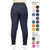 imageSTRETCH IS COMFORT Womens and Plus Size Oh So Soft Knee ampamp Full Length Leggings  Lots of Prints  Adult Sizes S7XDenim Blue