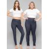 imageSTRETCH IS COMFORT Womens and Plus Size Oh So Soft Knee ampamp Full Length Leggings  Lots of Prints  Adult Sizes S7XDenim Blue