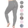 imageSTRETCH IS COMFORT Womens and Plus Size Oh So Soft Knee ampamp Full Length Leggings  Lots of Prints  Adult Sizes S7XHoundstooth