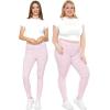 imageSTRETCH IS COMFORT Womens and Plus Size Oh So Soft Knee ampamp Full Length Leggings  Lots of Prints  Adult Sizes S7XPink Gingham