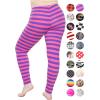 imageSTRETCH IS COMFORT Womens and Plus Size Oh So Soft Knee ampamp Full Length Leggings  Lots of Prints  Adult Sizes S7XPink Purple Stripes