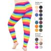 imageSTRETCH IS COMFORT Womens and Plus Size Oh So Soft Knee ampamp Full Length Leggings  Lots of Prints  Adult Sizes S7XRainbow