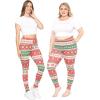 imageSTRETCH IS COMFORT Womens and Plus Size Oh So Soft Knee ampamp Full Length Leggings  Lots of Prints  Adult Sizes S7XRed Reindeer