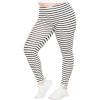 imageSTRETCH IS COMFORT Womens and Plus Size Oh So Soft Knee ampamp Full Length Leggings  Lots of Prints  Adult Sizes S7XNautical Black Stripes