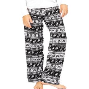 imageSTRETCH IS COMFORT Oh So Soft Youth Girls Prints LeggingsBlack Reindeer Straight Leg