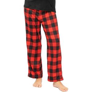 imageSTRETCH IS COMFORT Oh So Soft Youth Girls Prints LeggingsRed Plaid Straight Leg