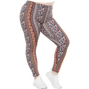 imageSTRETCH IS COMFORT Womens and Plus Size Oh So Soft Knee ampamp Full Length Leggings  Lots of Prints  Adult Sizes S7XBoho Natural Floral