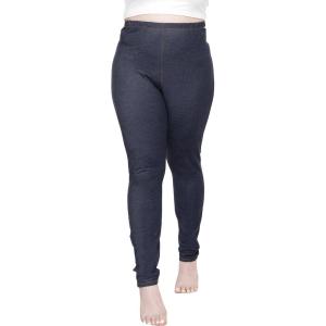 imageSTRETCH IS COMFORT Womens and Plus Size Oh So Soft Knee ampamp Full Length Leggings  Lots of Prints  Adult Sizes S7XDenim Blue