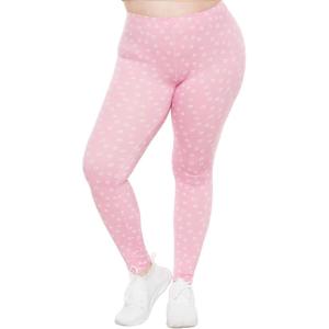 imageSTRETCH IS COMFORT Womens and Plus Size Oh So Soft Knee ampamp Full Length Leggings  Lots of Prints  Adult Sizes S7XPink Daisies