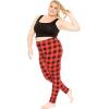 imageSTRETCH IS COMFORT Womens and Plus Size Oh So Soft Full and Knee Length Leggings  Basic Essentials  Small to 7XBuffalo Plaid