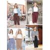 imageWomens Straight Leg and Flowy Gaucho Pants with Pockets  Small5XMauve