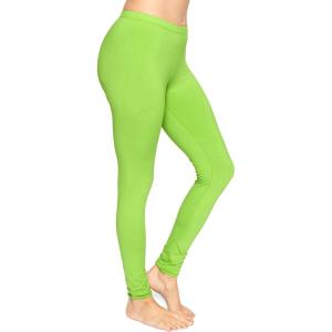 imageSTRETCH IS COMFORT Womens and Plus Size Oh So Soft Full and Knee Length Leggings  Basic Essentials  Small to 7XLime Green