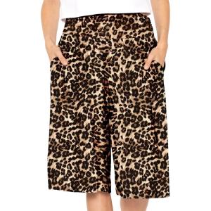 imageWomens Straight Leg and Flowy Gaucho Pants with Pockets  Small5XBrown Leopard