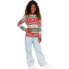 imageSTRETCH IS COMFORT Girls Print Classic Crew Neck Short and Long Sleeves Tee Shirt  Soft Everyday Basic Top  2T16Red Reindeer