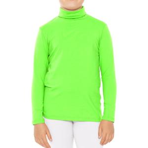 imageSTRETCH IS COMFORT Girls Oh So Soft Long Sleeve Turtleneck  Youth Size 216Neon Lime
