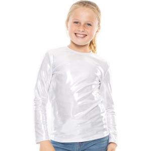 imageSTRETCH IS COMFORT Girls Print Classic Crew Neck Short and Long Sleeves Tee Shirt  Soft Everyday Basic Top  2T16Mystique Silver