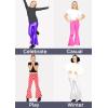 imageSTRETCH IS COMFORT Girls Stretch Bell Bottoms Flare Pants Little  Big Kid Ruffle Bootcut Leggings  Sizes 214Halloween Pumpkin Patch