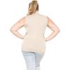 imageSTRETCH IS COMFORT Womens Plus Oh So Soft Sleeveless Mock Neck Top  Perfectly Stylish Cozy Essential for Everyday XS5XLCream