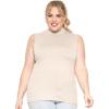 imageSTRETCH IS COMFORT Womens Plus Oh So Soft Sleeveless Mock Neck Top  Perfectly Stylish Cozy Essential for Everyday XS5XLCream