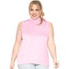 imageSTRETCH IS COMFORT Womens Plus Oh So Soft Sleeveless Mock Neck Top  Perfectly Stylish Cozy Essential for Everyday XS5XLPink Daisies