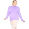 imageSTRETCH IS COMFORT Womens Plus Size Long Sleeve and Sleeveless Turtleneck  XL  7XLavender