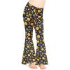 imageSTRETCH IS COMFORT Girls Stretch Bell Bottoms Flare Pants Little  Big Kid Ruffle Bootcut Leggings  Sizes 214Halloween Pumpkin Patch