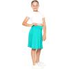 imageGirls ALine Skirt with Builtin Shorts  3 Lengths to Choose from Short Knee and Midi  Size 416Turquoise