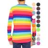 imageSTRETCH IS COMFORT Boys and Mens Oh So Soft Long Sleeve Top  Youth SAdult 3XRainbow