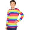 imageSTRETCH IS COMFORT Boys and Mens Oh So Soft Long Sleeve Top  Youth SAdult 3XRainbow