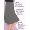 imageSTRETCH IS COMFORT Youth Girls Flowy ALine Skirt Knee Length and Ankle Length  Kids  Sizes 416Light Navy