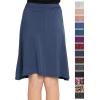 imageSTRETCH IS COMFORT Youth Girls Flowy ALine Skirt Knee Length and Ankle Length  Kids  Sizes 416Light Navy