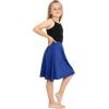 imageSTRETCH IS COMFORT Youth Girls Flowy ALine Skirt Knee Length and Ankle Length  Kids  Sizes 416Royal Blue