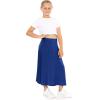 imageSTRETCH IS COMFORT Youth Girls Flowy ALine Skirt Knee Length and Ankle Length  Kids  Sizes 416Royal Blue