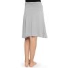 imageSTRETCH IS COMFORT Youth Girls Flowy Knee ampamp Ankle Length Skirt with Ruched Waistband  Soft and Lightweight  XS16Heather Gray