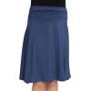 imageSTRETCH IS COMFORT Youth Girls Flowy Knee ampamp Ankle Length Skirt with Ruched Waistband  Soft and Lightweight  XS16Light Navy