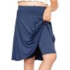 imageGirls ALine Skirt with Builtin Shorts  3 Lengths to Choose from Short Knee and Midi  Size 416Light Navy