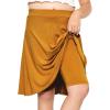 imageGirls ALine Skirt with Builtin Shorts  3 Lengths to Choose from Short Knee and Midi  Size 416Mustard Yellow