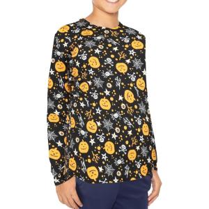 imageSTRETCH IS COMFORT Boys and Mens Oh So Soft Long Sleeve Top  Youth SAdult 3XPumpkin Patch