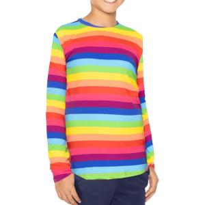 imageSTRETCH IS COMFORT Boys and Mens Oh So Soft Long Sleeve Top  Youth SAdult 3XRainbow