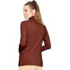 imageSTRETCH IS COMFORT Womens Oh So Soft Warm Long Sleeve Turtleneck TopAlmond