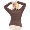 imageSTRETCH IS COMFORT Womens Oh So Soft Warm Long Sleeve Turtleneck TopBrown