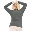 imageSTRETCH IS COMFORT Womens Oh So Soft Warm Long Sleeve Turtleneck TopCharcoal Gray