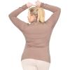 imageSTRETCH IS COMFORT Womens Oh So Soft Warm Long Sleeve Turtleneck TopMocha