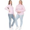 imageSTRETCH IS COMFORT Womens Oh So Soft Warm Long Sleeve Turtleneck TopPink Gingham