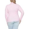 imageSTRETCH IS COMFORT Womens Oh So Soft Warm Long Sleeve Turtleneck TopPink Gingham