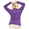 imageSTRETCH IS COMFORT Womens Oh So Soft Warm Long Sleeve Turtleneck TopPurple