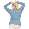 imageSTRETCH IS COMFORT Womens Oh So Soft Warm Long Sleeve Turtleneck TopSlate Blue
