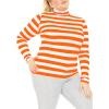 Orange White Stripes