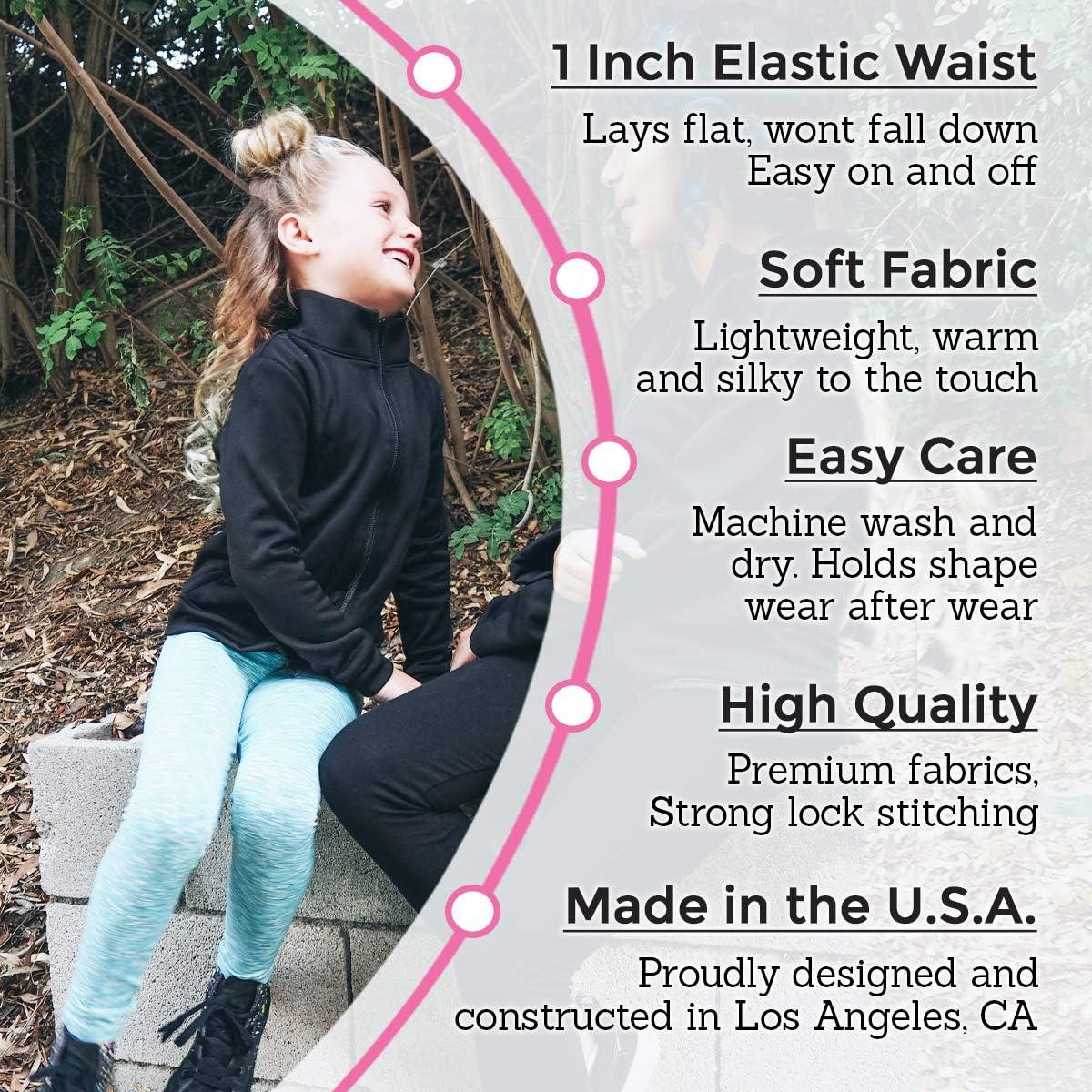 imageSTRETCH IS COMFORT Oh So Soft Solid Youth Girls Leggings  Comfortable Fit for Everyday Activities  Size 216Beige