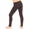 imageSTRETCH IS COMFORT Oh So Soft Solid Youth Girls Leggings  Comfortable Fit for Everyday Activities  Size 216Brown